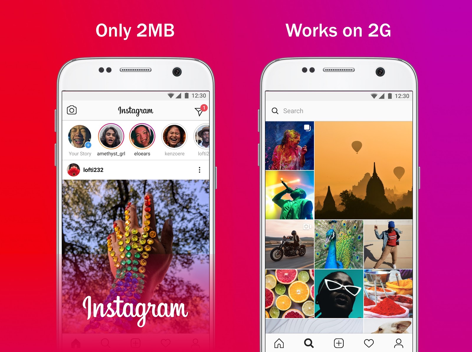 Facebook launches Instagram Lite in 170 more countries with poor internet connections.