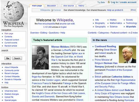 Wikipedia presents its first website redesign since 10 years.